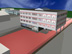 3D visualisatie van een opleidingsgebouw op Rotterdam Airport