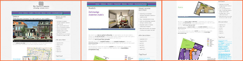 Website hetnieuwecameren.nl voor makelaar in Leiden